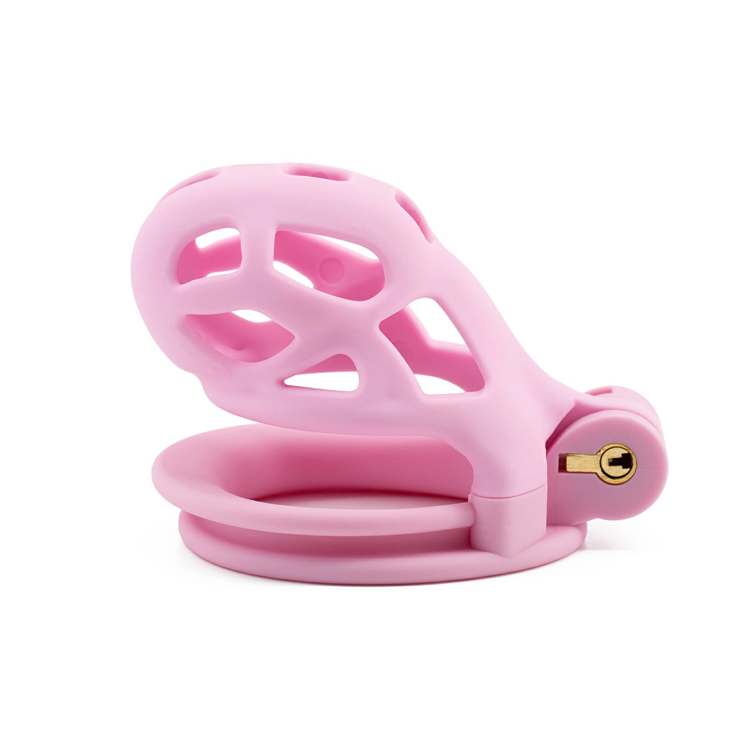 Cobra Chastity Cage Matte Finish Pink -