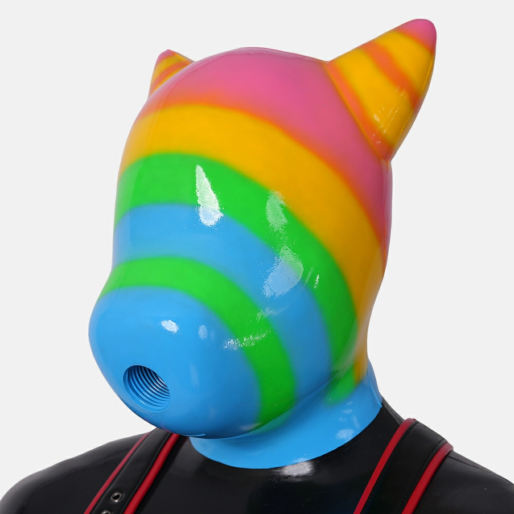 Maschera BDSM FURRJOI In Silicone Nero - Cappuccio Cucciolo Per Giochi Di Ruolo E Cosplay