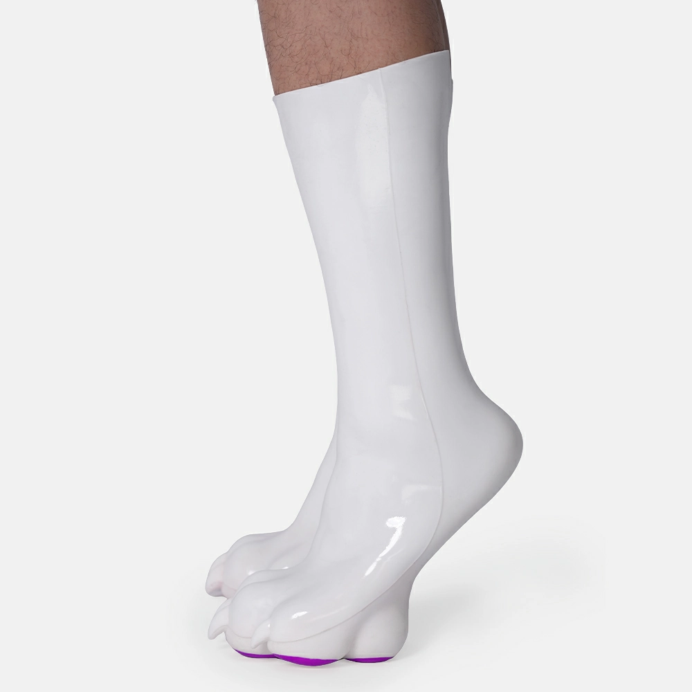 Digitrade Foot home footwear silicone digitigrade standable paws white main body