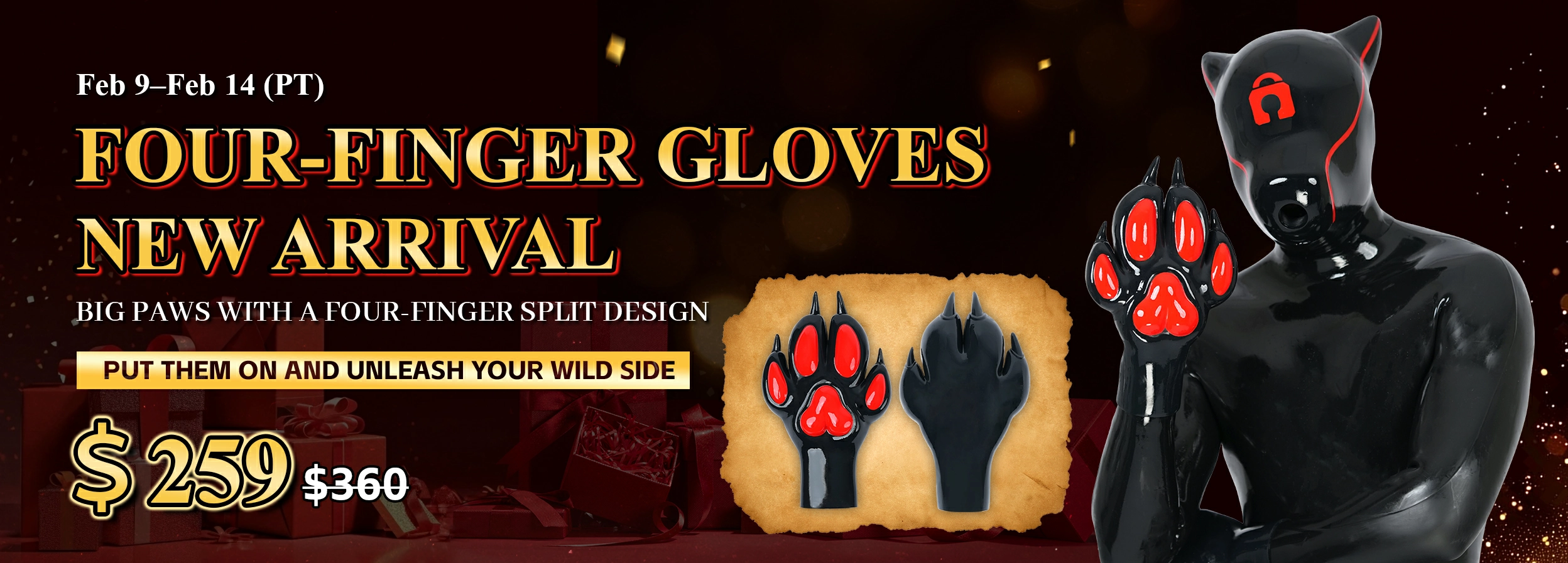Four-finger Gloves — New Arrival